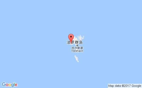 法羅群島港口地圖