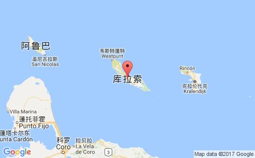 庫拉索島港口地圖