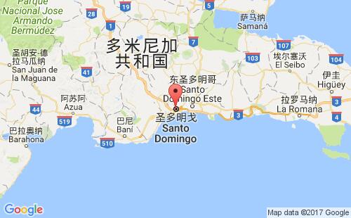 多米尼加港口圣多明各santo domingo港口地圖