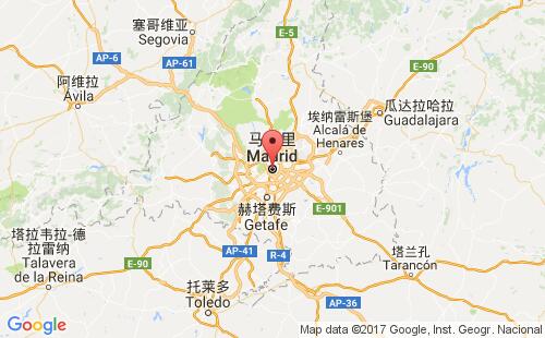 西班牙港口馬德里madrid港口地圖