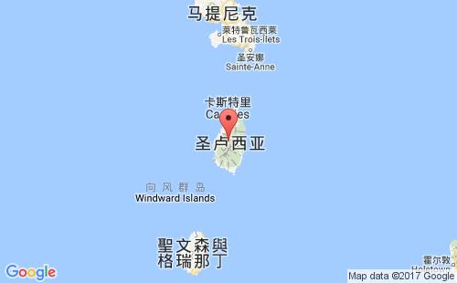 圣盧西亞港口圣盧西亞st.lucia港口地圖