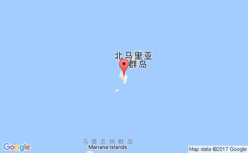 北馬里亞納群島港口天寧島tinian island港口地圖