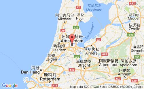 荷蘭港口阿姆斯特丹amsterdam港口地圖