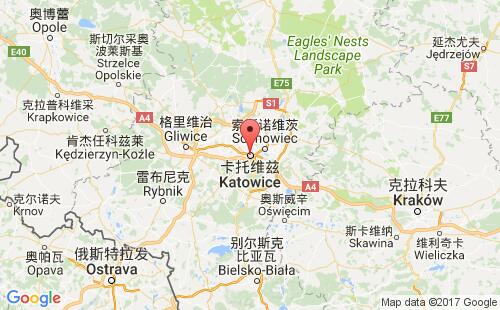 波蘭港口卡托維茲katowice港口地圖