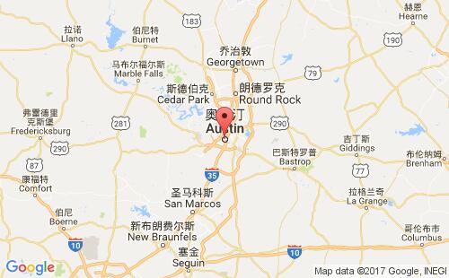 美國(guó)港口奧斯汀austin,tx港口地圖