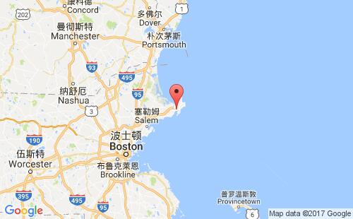 美國港口格洛斯特gloucester(mass.)港口地圖