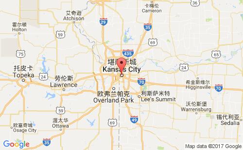 美國港口堪薩斯城kansas city,mo港口地圖