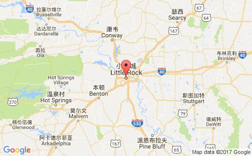 美國港口小石城little rock,ar港口地圖