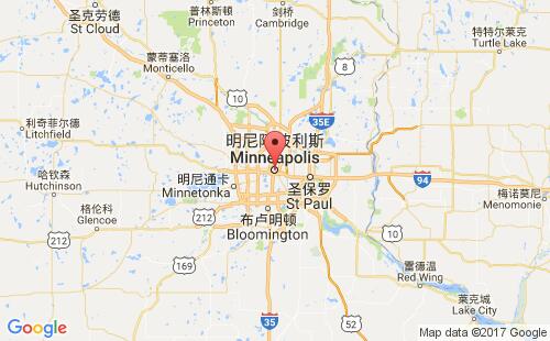 美國港口明尼阿波利斯minneapolis,mn港口地圖