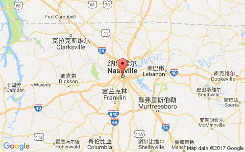 美國(guó)港口納什維爾nashville,tn港口地圖